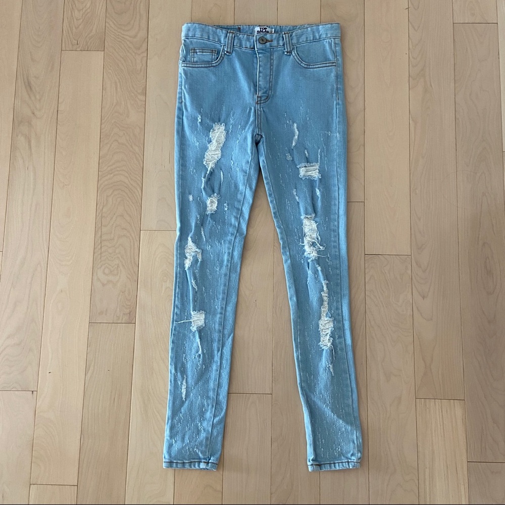 Light Wash Distressed Jeans